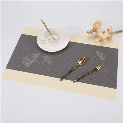 Гінкго Leaf Placemat ПВХ Teslin ізольований Western Placemat Hotel Home Placemat Оптом